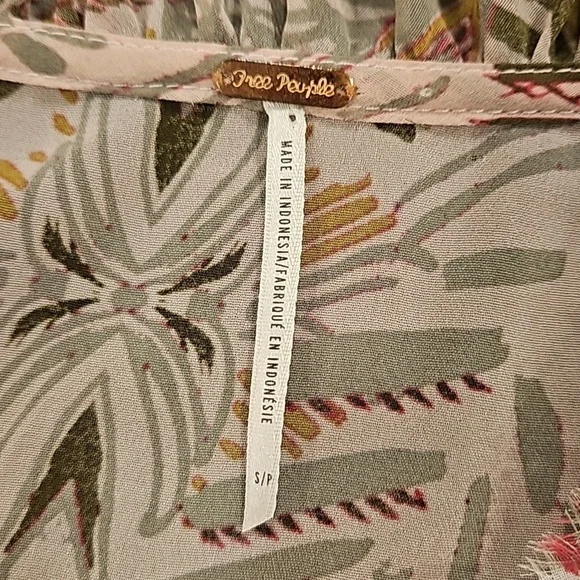 💕FREE PEOPLE💕 Lover to Lover Dress by Bali~ Bohemian Print Small NWOT